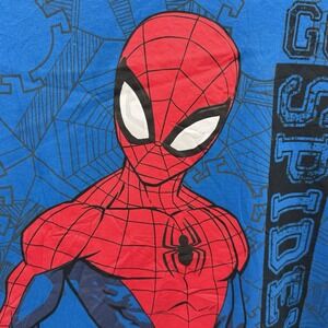 Marvel Graphic T Shirt GO SPIDEY Spider-Man Blue Meduim/20 See Pic For Flaw